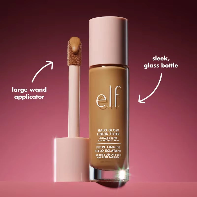 Elf Halo Glow Liquid Filter Glow Booster for Radiant Skin Makeup Primer Highlighter Concealer Hydration Makeup Base Cosmetics