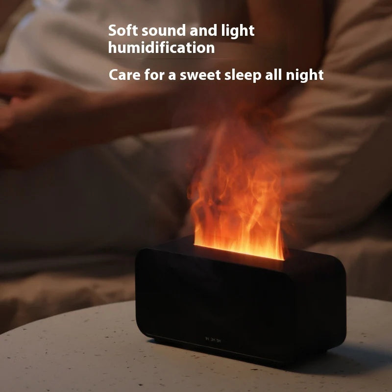 Flame Aroma Diffuser: USB Powered Aromatherapy & Humidifier in One