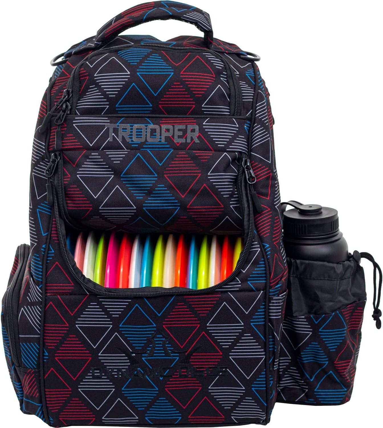 Trooper Disc Golf Bag | Large Frisbee Bags with 18+ Discs Capacity | Lightweight & Durable Backpack | Great Gifts or Disc Golf Accessories for Men | Ideal for Beginners & Pro Players