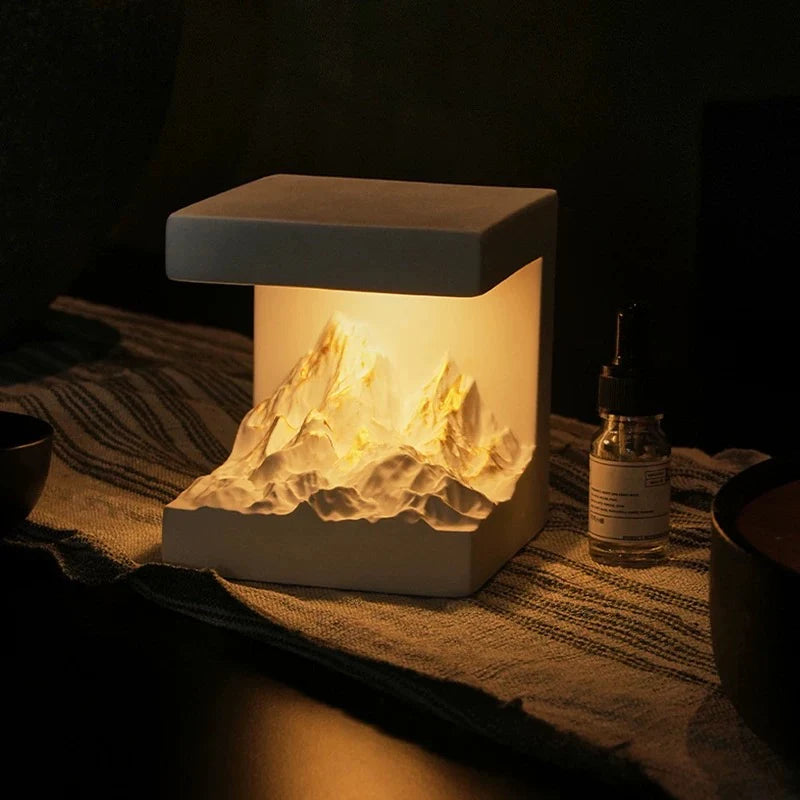 Snow Mountain Night Light, Diffuser Stone